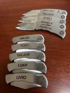 Canivete em Inox Personalizado com Clip de Bolso Discreto e Ótimo Fio de Corte